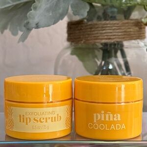 🆕🍍🥥 BATH & BODY WORKS LIMITED EDITION “PIÑA COLADA” 2-PIECE LIP SCRUB SET. NEW